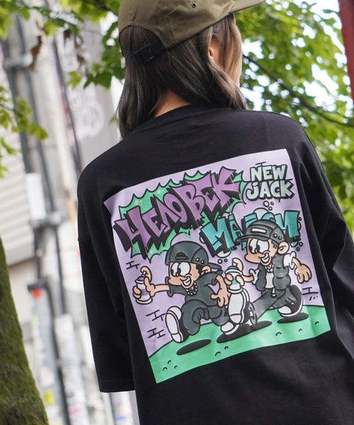 STAY GOLD(ステイゴールド)の「【STAYGOLD】Dai/NEW JACK illustration T-shirt / Dai/NEW JACK イラスト Tシャツ(Tシャツ/カットソー・メンズ・ホワイト/ブラック・FREE)」の2枚目の写真