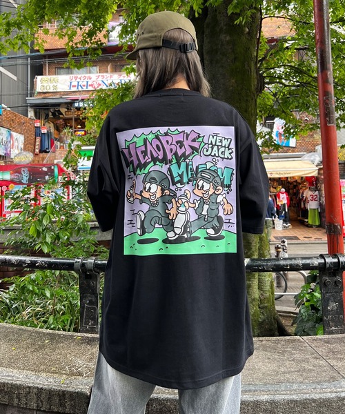 STAY GOLD(ステイゴールド)の「【STAYGOLD】Dai/NEW JACK illustration T-shirt / Dai/NEW JACK イラスト Tシャツ(Tシャツ/カットソー・メンズ・ホワイト/ブラック・FREE)」の22枚目の写真