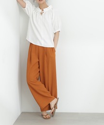 N.（N. Natural Beauty Basic） | ◆麻調イージーパンツ(スラックス)