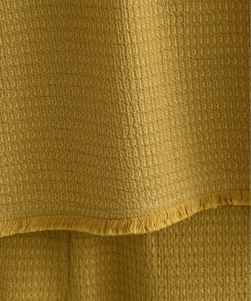 INTERPLANET（インタープラネット）の「フィールド柄ヨークフリンジベスト（ベスト・レディース・ナチュラル/ブラック/イエロー・FREE）」の9枚目の写真