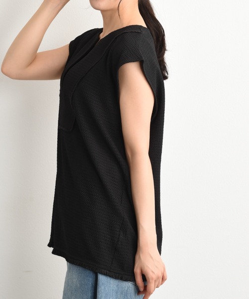 INTERPLANET（インタープラネット）の「フィールド柄ヨークフリンジベスト（ベスト・レディース・ナチュラル/ブラック/イエロー・FREE）」の17枚目の写真