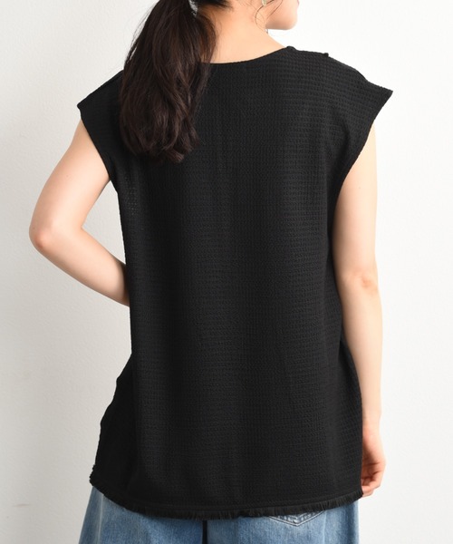 INTERPLANET（インタープラネット）の「フィールド柄ヨークフリンジベスト（ベスト・レディース・ナチュラル/ブラック/イエロー・FREE）」の19枚目の写真