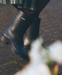 AIGLE（エーグル）の「防水 撥水 ミリカ ボッティロン ヒール付き ラバーブーツ ショートブーツ（ブーツ）」
