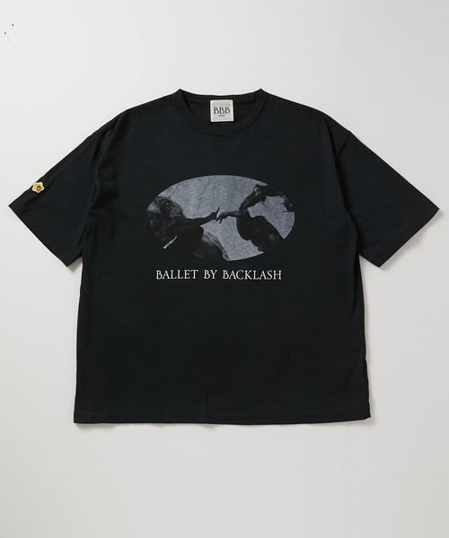 BACKLASH（バックラッシュ）の「【Ballet by BACKLASH / バレエ バイ バックラッシュ】BLA Tシャツ（Tシャツ/カットソー・レディース・ピンク/ベージュ/グリーン/ブラック・FREE）」の2枚目の写真