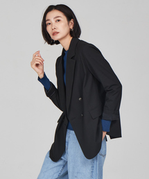 qualite | ストレッチダブルジャケット(テーラードジャケット)