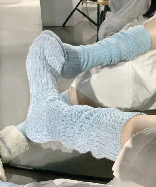 VIBGYOR(ヴィブジョー)の「【LAMPOON】ルーズソックス(ソックス/靴下・レディース・ホワイト/ブラック/グレー/ピンク/ブルー・FREE)」の17枚目の写真