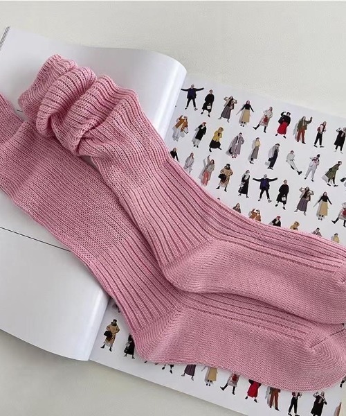 VIBGYOR(ヴィブジョー)の「【LAMPOON】ルーズソックス(ソックス/靴下・レディース・ホワイト/ブラック/グレー/ピンク/ブルー・FREE)」の13枚目の写真