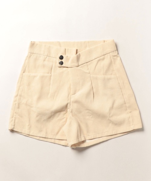 NinaetLina（ニナエリナ）の「コーデュロイショートパンツ（その他パンツ・レディース・ライトベージュ/ブラック・L/XL/S/M）」の10枚目の写真