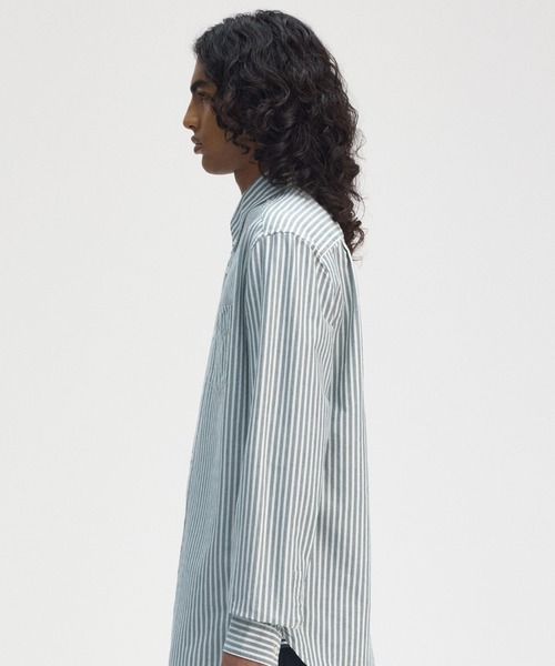 フレッドペリー FREDPERRY 長袖シャツ ストライプ