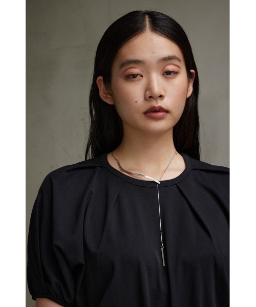 AZUL by moussy（アズールバイマウジー）の「スクエアメタルバーコンビネックレス（ネックレス・レディース・シルバー/ゴールド系その他・FREE）」の6枚目の写真