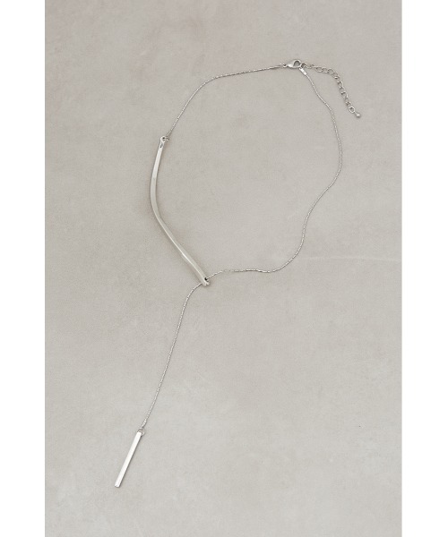 AZUL by moussy（アズールバイマウジー）の「スクエアメタルバーコンビネックレス（ネックレス・レディース・シルバー/ゴールド系その他・FREE）」の16枚目の写真