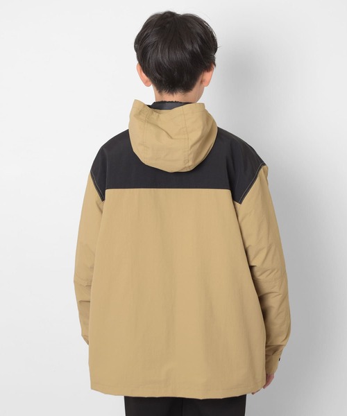 GLAZOS（グラソス）の「【撥水】ナイロン・ボアインナー付き３WAYコート（ブルゾン・キッズ・カーキ/ブラック/ベージュ・130cm/140cm/150cm/160cm/170cm）」の10枚目の写真
