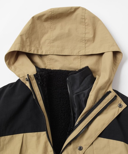 GLAZOS（グラソス）の「【撥水】ナイロン・ボアインナー付き３WAYコート（ブルゾン・キッズ・カーキ/ブラック/ベージュ・130cm/140cm/150cm/160cm/170cm）」の16枚目の写真