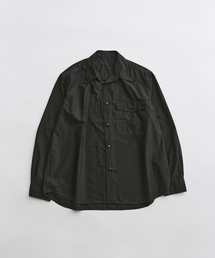 ADAM ET ROPE' | 《High Press Dyeing》シャンブレー タフタ オーバーサイズ ワークシャツ / セットアップ対応(シャツ/ブラウス)