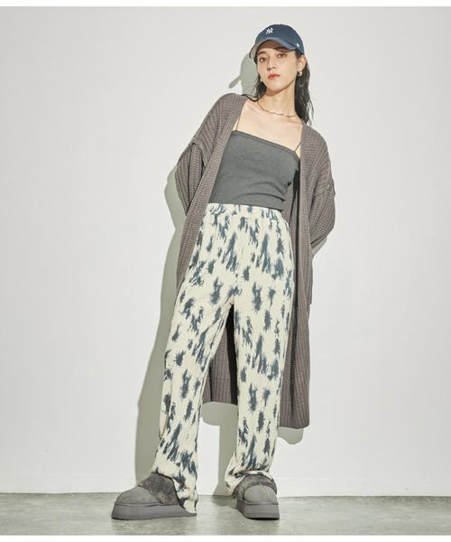 ANAP（アナップ）の「ニュアンス柄プリーツパンツ（その他パンツ・レディース・ベージュ/ブルー/ライトグレー・FREE）」の12枚目の写真