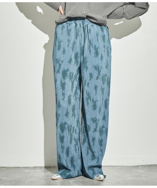 ANAP（アナップ）の「ニュアンス柄プリーツパンツ（その他パンツ・レディース・ベージュ/ブルー/ライトグレー・FREE）」の14枚目の写真