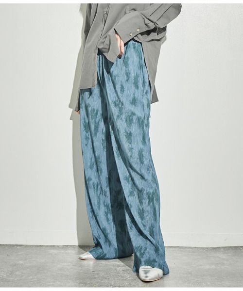 ANAP（アナップ）の「ニュアンス柄プリーツパンツ（その他パンツ・レディース・ベージュ/ブルー/ライトグレー・FREE）」の16枚目の写真