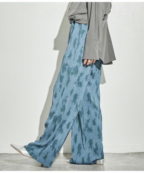 ANAP（アナップ）の「ニュアンス柄プリーツパンツ（その他パンツ・レディース・ベージュ/ブルー/ライトグレー・FREE）」の17枚目の写真