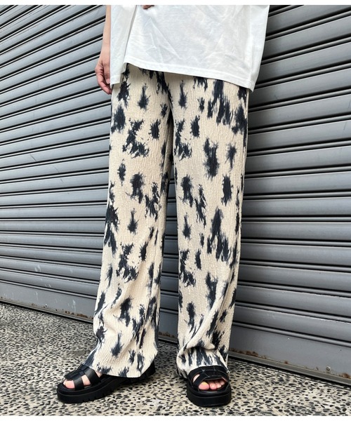 ANAP（アナップ）の「ニュアンス柄プリーツパンツ（その他パンツ・レディース・ベージュ/ブルー/ライトグレー・FREE）」の7枚目の写真