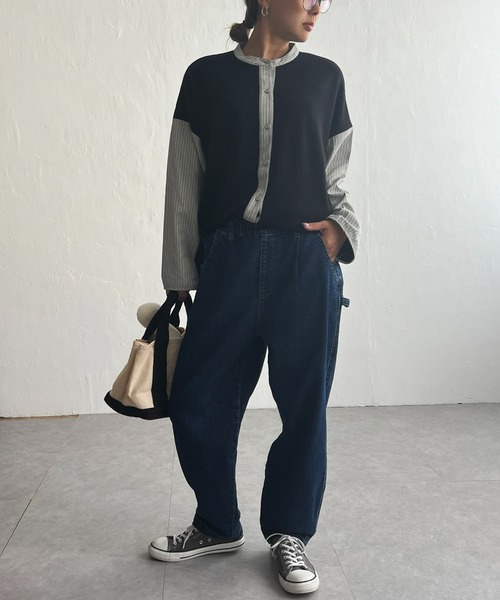 LBC（エルビーシー）の「異素材切り替えシャツ（シャツ/ブラウス・レディース・ブラック/グレー/その他7・M）」の18枚目の写真