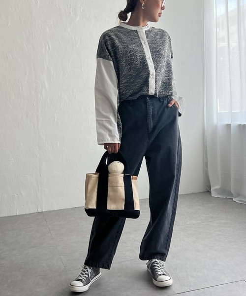 LBC（エルビーシー）の「異素材切り替えシャツ（シャツ/ブラウス・レディース・ブラック/グレー/その他7・M）」の17枚目の写真