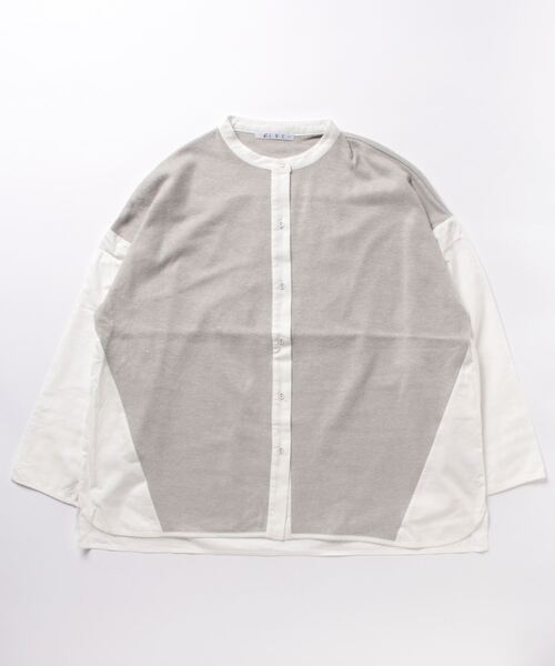 LBC（エルビーシー）の「異素材切り替えシャツ（シャツ/ブラウス・レディース・ブラック/グレー/その他7・M）」の19枚目の写真