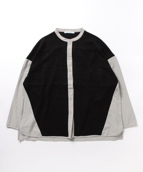 LBC（エルビーシー）の「異素材切り替えシャツ（シャツ/ブラウス・レディース・ブラック/グレー/その他7・M）」の21枚目の写真