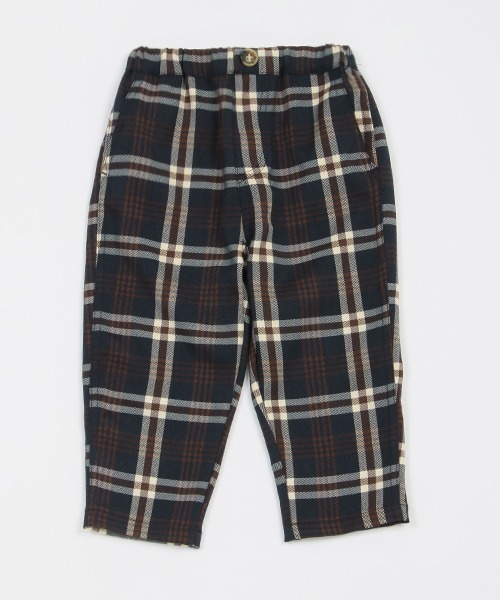 petit main（プティマイン）の「チェックテーパードパンツ（その他パンツ・キッズ・ブラウン/グレー/ネイビー・100cm/120cm/130cm/80ｃｍ/110cm/90cm）」の3枚目の写真