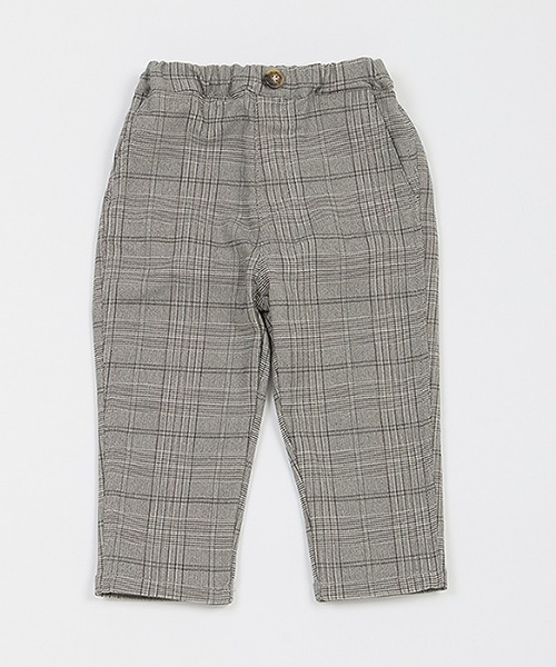 petit main（プティマイン）の「チェックテーパードパンツ（その他パンツ・キッズ・ブラウン/グレー/ネイビー・100cm/120cm/130cm/80ｃｍ/110cm/90cm）」の9枚目の写真