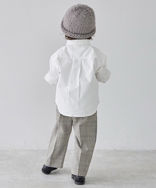 petit main（プティマイン）の「チェックテーパードパンツ（その他パンツ・キッズ・ブラウン/グレー/ネイビー・100cm/120cm/130cm/80ｃｍ/110cm/90cm）」の10枚目の写真