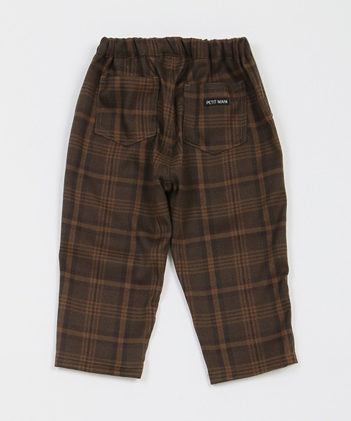 petit main（プティマイン）の「チェックテーパードパンツ（その他パンツ・キッズ・ブラウン/グレー/ネイビー・100cm/120cm/130cm/80ｃｍ/110cm/90cm）」の11枚目の写真