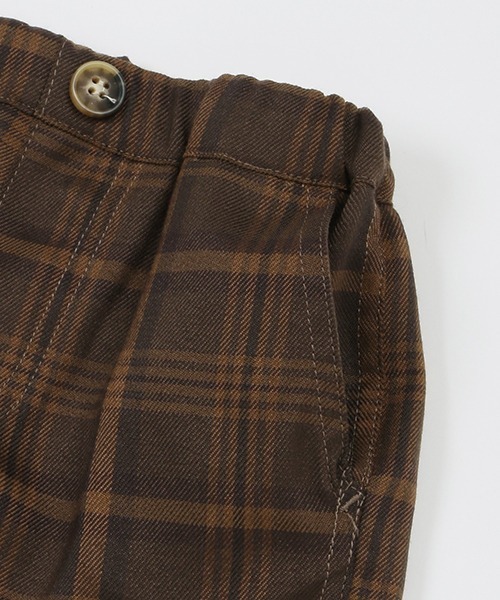 petit main（プティマイン）の「チェックテーパードパンツ（その他パンツ・キッズ・ブラウン/グレー/ネイビー・100cm/120cm/130cm/80ｃｍ/110cm/90cm）」の14枚目の写真
