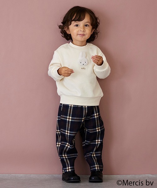 petit main（プティマイン）の「チェックテーパードパンツ（その他パンツ・キッズ・ブラウン/グレー/ネイビー・100cm/120cm/130cm/80ｃｍ/110cm/90cm）」の8枚目の写真