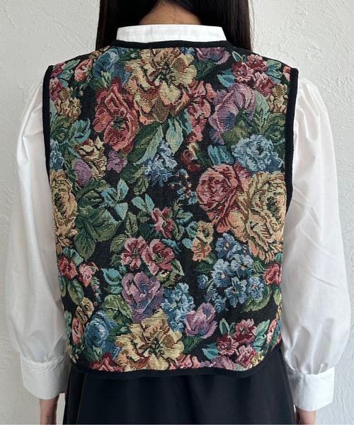 kutir(クティール)の「パイピングゴブランベスト(ベスト・レディース・アイボリー/ブラック・FREE)」の17枚目の写真