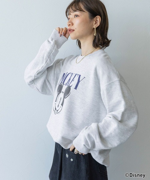 Disney（ディズニー）の「DISNEY/ミッキーマウスプリントスウェット（スウェット・レディース・ブラック/グレー・FREE）」の21枚目の写真