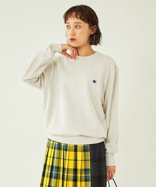 Champion(チャンピオン)の「【WEB限定】<Champion>CVC F T プルオーバー スウェット(スウェット・レディース・ブラック/ブラウン/グレー/ナチュラル・M)」の4枚目の写真