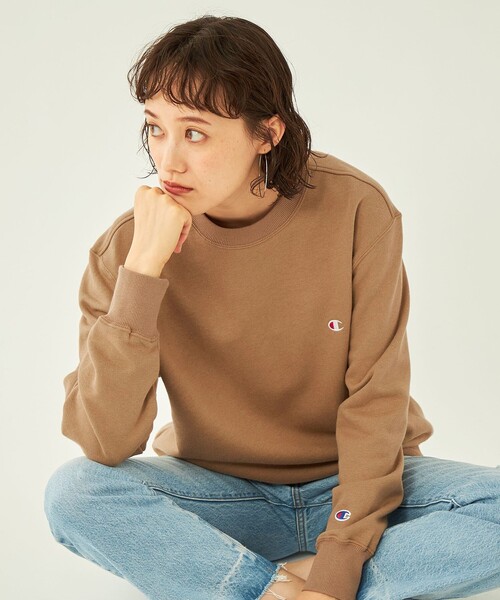 Champion(チャンピオン)の「【WEB限定】<Champion>CVC F T プルオーバー スウェット(スウェット・レディース・ブラック/ブラウン/グレー/ナチュラル・M)」の3枚目の写真