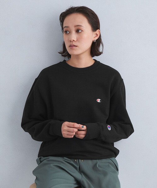 Champion(チャンピオン)の「【WEB限定】<Champion>CVC F T プルオーバー スウェット(スウェット・レディース・ブラック/ブラウン/グレー/ナチュラル・M)」の2枚目の写真