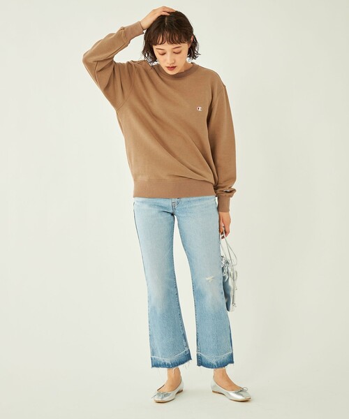 Champion(チャンピオン)の「【WEB限定】<Champion>CVC F T プルオーバー スウェット(スウェット・レディース・ブラック/ブラウン/グレー/ナチュラル・M)」の10枚目の写真