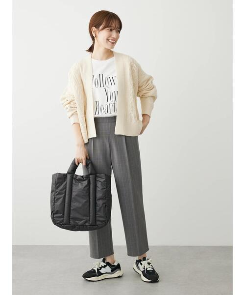 Petit fleur(プチフルール)の「・Petit Fleur ロゴptフレアスリーブロンT(Tシャツ/カットソー・レディース・ブラック/ブラウン/チャコールグレー/オフホワイト・FREE)」の20枚目の写真