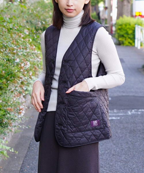 GUNG HO/ガンホー WOMENS QUILTING VEST ウィメンズキルティングベスト