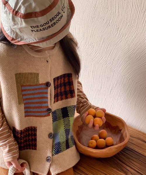 aimoha(アイモハ)の「【aimoha-KIDS-】子供服 かわいい編みベスト(ベスト・キッズ・ベージュ/チョコ・90/100/110/120/130/140/150)」の16枚目の写真