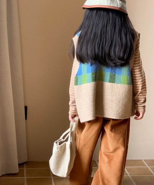 aimoha(アイモハ)の「【aimoha-KIDS-】子供服 かわいい編みベスト(ベスト・キッズ・ベージュ/チョコ・90/100/110/120/130/140/150)」の19枚目の写真