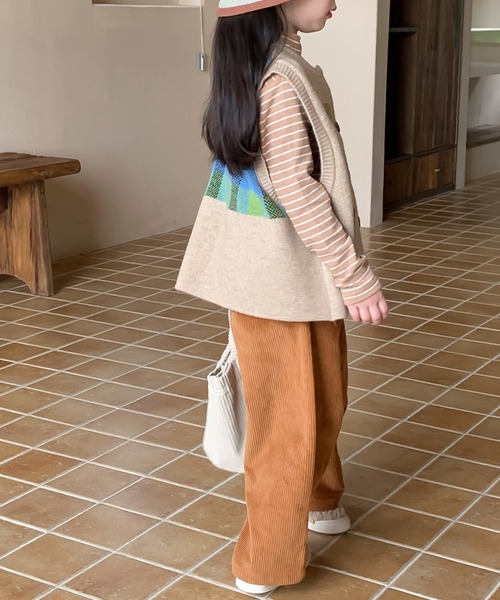 aimoha(アイモハ)の「【aimoha-KIDS-】子供服 かわいい編みベスト(ベスト・キッズ・ベージュ/チョコ・90/100/110/120/130/140/150)」の20枚目の写真