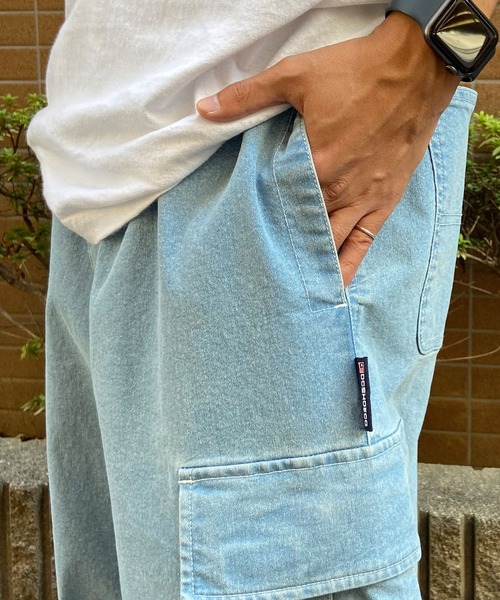DC(ディーシー)の「DC/ディーシー カーゴパンツ デニム ワイドシルエット リラックスシルエット DPT241005(カーゴパンツ・メンズ・オリーブ/ライトブルー/スミクロ・L/M/XL)」の22枚目の写真
