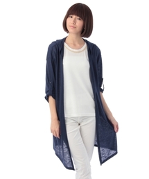 grove | スラブフーデットロングカーディガン(カーディガン/ボレロ)