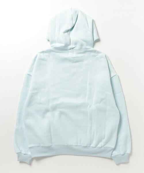 My sugar Babe（マイシュガーベイブ）の「MSBE college satin logo hoodie（パーカー・メンズ・ライトブルー/オートミール・MEDIUM/LARGE）」の10枚目の写真