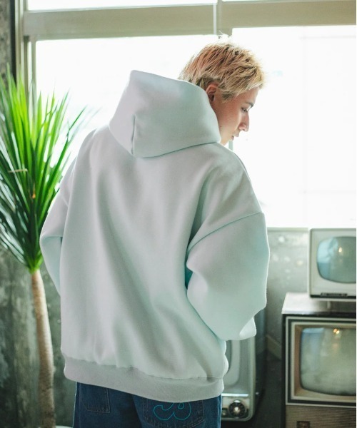 セール】MSBE college satin logo hoodie（パーカー）｜My sugar