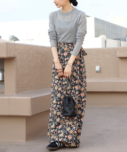 THE SHINZONE（ザ　シンゾーン）の「THE SHINZONE/シンゾーン　コットンカシミアシアーニット　COTTON CASHMERE SHEER KNIT　24SMSNI02（ニット/セーター・レディース・グレー/ネイビー・FREE）」の10枚目の写真