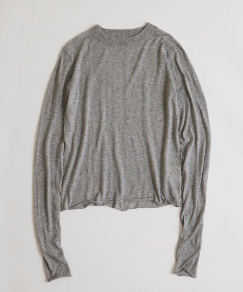 THE SHINZONE（ザ　シンゾーン）の「THE SHINZONE/シンゾーン　コットンカシミアシアーニット　COTTON CASHMERE SHEER KNIT　24SMSNI02（ニット/セーター・レディース・グレー/ネイビー・FREE）」の13枚目の写真